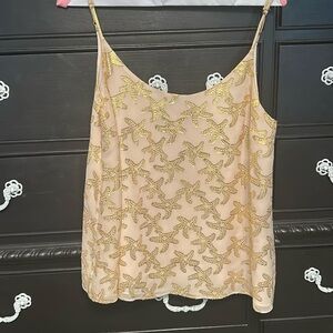 Lilly pulitzer Gracee Cami with gold  starfish
